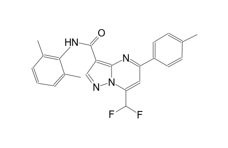 7-(difluoromethyl)-N-(2,6-dimethylphenyl)-5-(4-methylphenyl)pyrazolo[1,5-a]pyrimidine-3-carboxamide