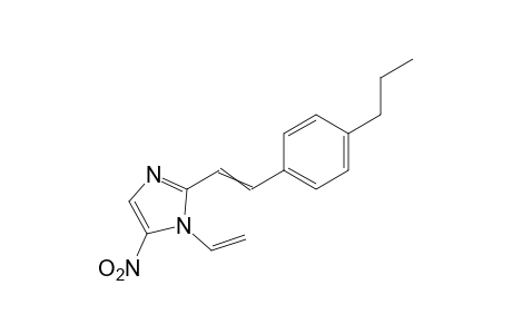 5-nitro-2-(p-propylstyryl)-1-vinylimidazole