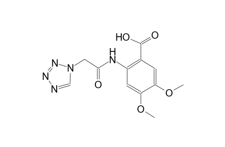 4,5-dimethoxy-2-[(1H-tetraazol-1-ylacetyl)amino]benzoic acid