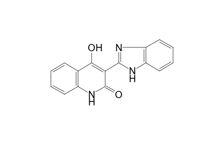 Quinoline-2,4(1H,3H)-dione, 3-(2-benzimidazolyl)-