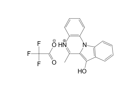 7-Hydroxy-6-methylindolo[1,2-a]quinoxalin-5-ium trifluoroacetate