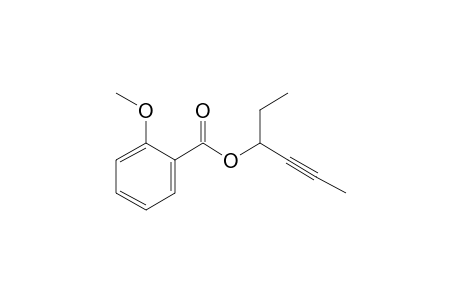 1-Ethyl-2-butynyl 2-methoxybenzoate