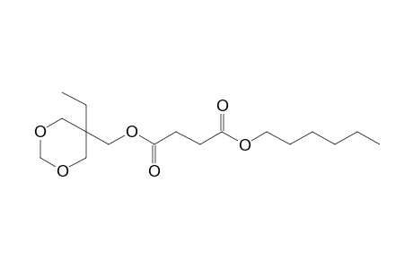 Succinic acid, (5-ethyl-1,3-dioxan-5-yl)methyl hexyl ester