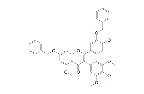 3-(3",4",5"-Trimethoxyphenyl)diosmetin 7,3'-dibenzyl-5-methyl ether