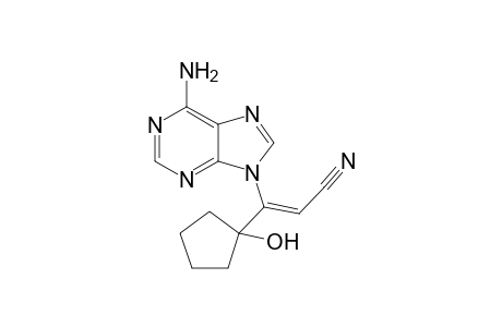 (Z)-3-(6-Amino-9H-purin-9-yl)-3-(1-hydroxycyclopentyl)-2-propenenitrile