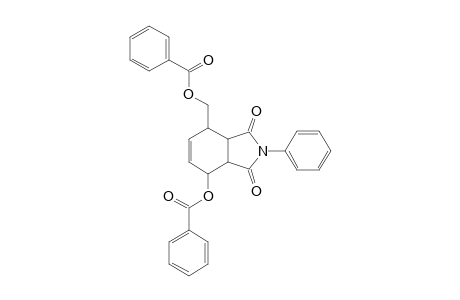 1H-Isoindole-1,3(2H)-dione, 4-(benzoyloxy)-7-[(benzoyloxy)methyl]-3a,4,7,7a-tetrahydro-2-phenyl-