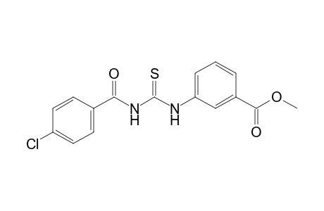 m-[3-(p-chlorobenzoyl)-2-thioureido]benzoic acid, methyl ester