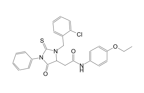2-[3-(2-chlorobenzyl)-5-oxo-1-phenyl-2-thioxo-4-imidazolidinyl]-N-(4-ethoxyphenyl)acetamide