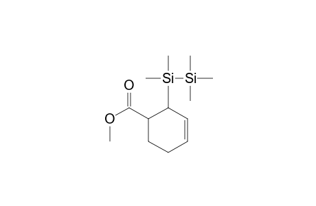 3-Cyclohexene-1-carboxylic acid, 2-(pentamethyldisilanyl)-, methyl ester