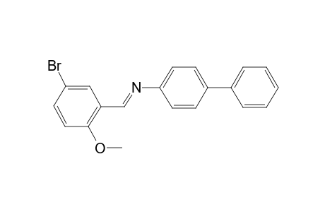 Biphenyl, 4-(5-bromo-2-methoxybenzylidenamino)-