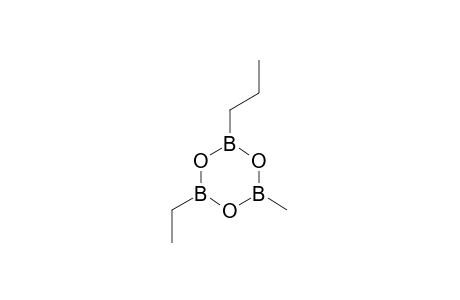Boroxin, ethylmethylpropyl-