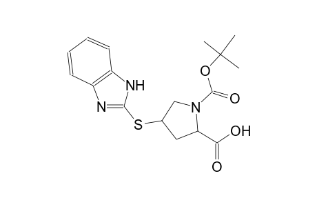 4-(1H-benzimidazol-2-ylsulfanyl)-1-tert-butoxycarbonyl-pyrrolidine-2-carboxylic acid