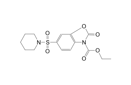 3(2H)-benzoxazolecarboxylic acid, 2-oxo-6-(1-piperidinylsulfonyl)-,ethyl ester