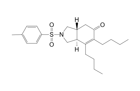 6, 7-Dibutyl-2-tosyl-2, 3, 3a, 4-tetrahydro-1H-isoindol-5(7aH)-one