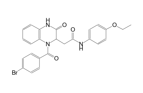 2-[1-(4-bromobenzoyl)-3-oxo-1,2,3,4-tetrahydro-2-quinoxalinyl]-N-(4-ethoxyphenyl)acetamide
