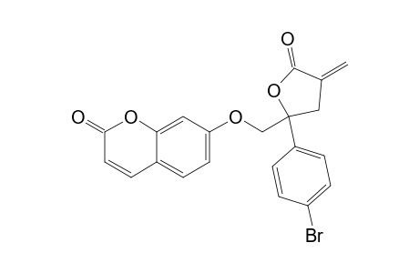 7-{[2-(4-BROMOPHENYL)-2,3,4,5-TETRAHYDRO-4-METHYLENE-5-OXO-2-FURANYL]-METHOXY}-2-H-1-BENZOPYRAN-2-ONE