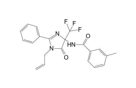 3-Methyl-N-[5-oxo-2-phenyl-1-(prop-2-en-1-yl)-4-(trifluoromethyl)-4,5-dihydro-1H-imidazol-4-yl]benzamide