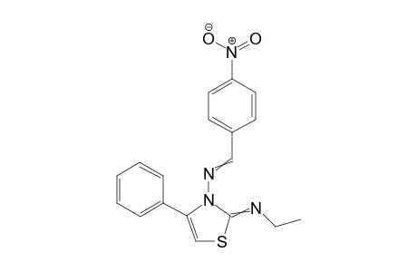 N-Ethyl-3-[ (4-nitrobenzylidene)amino]-4-phenyl-1,3-thiazol-2( 3H)-imine