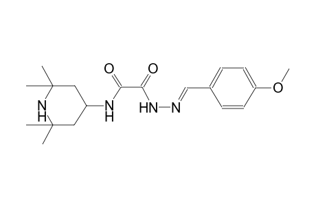 acetic acid, oxo[(2,2,6,6-tetramethyl-4-piperidinyl)amino]-, 2-[(E)-(4-methoxyphenyl)methylidene]hydrazide