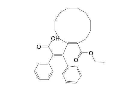 1-Cyclododecene-1-carboxylic acid, 2-(2-carboxy-1,2-diphenylethenyl)-, 1-ethyl ester, (?,E)-