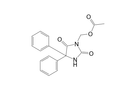 5,5-diphenyl-3-(hydroxymethyl)hydantoin, acetate (ester)