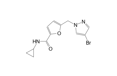 5-[(4-bromo-1H-pyrazol-1-yl)methyl]-N-cyclopropyl-2-furamide