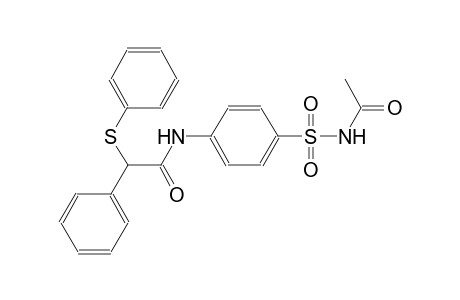 N-{4-[(acetylamino)sulfonyl]phenyl}-2-phenyl-2-(phenylsulfanyl)acetamide