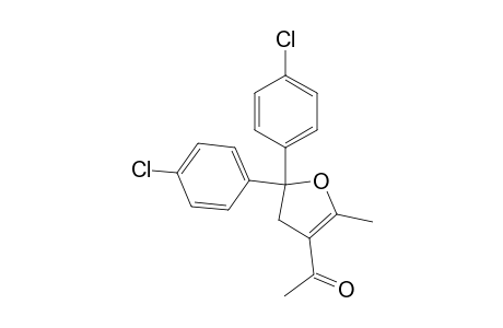 1-[2,2-bis(4-chlorophenyl)-5-methyl-3H-furan-4-yl]ethanone