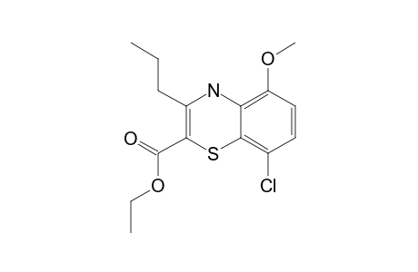 ETHYL-8-CHLORO-5-METHOXY-3-PROPYL-4H-1,4-BENZOTHIAZINE-2-CARBOXYLATE