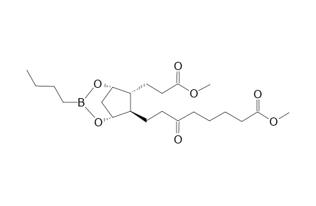 8-[(1S,5R,6R,7R)-3-Butyl-7-(2-methoxycarbonyl-ethyl)-2,4-dioxa-3-bora-bicyclo[3.2.1]oct-6-yl]-6-oxo-octanoic acid methyl ester