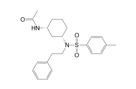 Acetamide, N-[3-[[(4-methylphenyl)sulfonyl](2-phenylethyl)amino]cyclohexyl]-, cis-