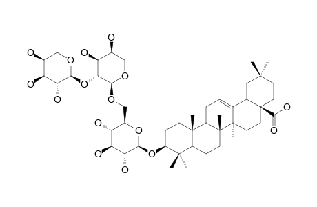PITHEDULOSIDE-B;OLEANOLIC-ACID-3-O-ALPHA-L-ARABINOPYRANOSYL-(1->2)-ALPHA-L-ARABINOPYRANOSYL-(1->6)-BETA-D-GLUCOPYRANOSIDE