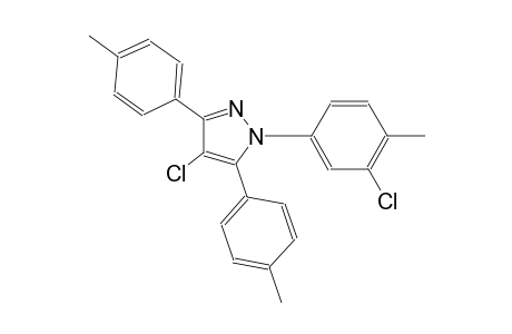 4-chloro-1-(3-chloro-4-methylphenyl)-3,5-bis(4-methylphenyl)-1H-pyrazole