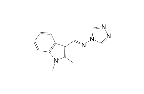 N-[(E)-(1,2-dimethyl-1H-indol-3-yl)methylidene]-N-(4H-1,2,4-triazol-4-yl)amine