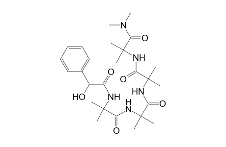 Alaninamide, N-(hydroxyphenylacetyl)-2-methylalanyl-2-methylalanyl-2-methylalanyl-N,N,2-trimethyl-, (.+-.)-