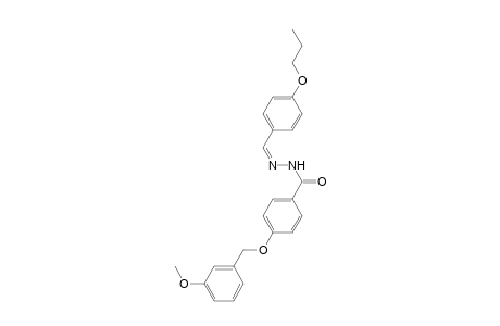 4-(3-Methoxy-benzyloxy)-benzoic acid (4-propoxy-benzylidene)-hydrazide