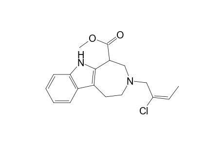 Methyl 3-(2-Chlorobut-2-en-1-yl)1,2,3,4,5,6-hexahydroazepino[4,5-b]indole-5-carboxylate