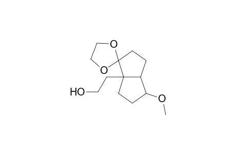 6-(Methoxy)-1-(2-hydroxyethyl)-2-(ethylidenedioxy)bicyclo[3.3.0]octane