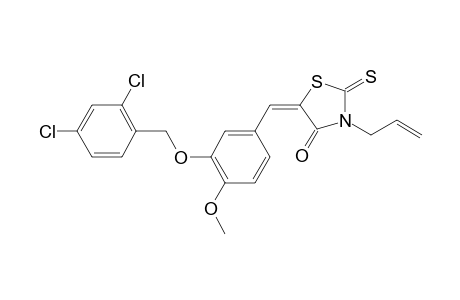 (5E)-3-allyl-5-[3-(2,4-dichlorobenzyl)oxy-4-methoxy-benzylidene]-2-thioxo-thiazolidin-4-one