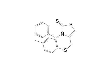 3-Benzyl-4-(4-tolylsulfanylmethyl)-2,3-dihydrothiazol-2-thione
