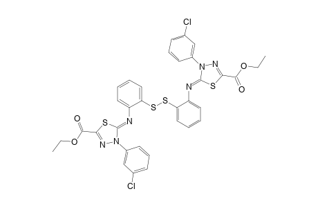 BIS-[2-(3-META-CHLOROPHENYL-5-ETHOXYCARBONYL-1,3,4-THIADIAZOL-2-YLIDENEAMINO)-PHENYL]-DISULFIDE