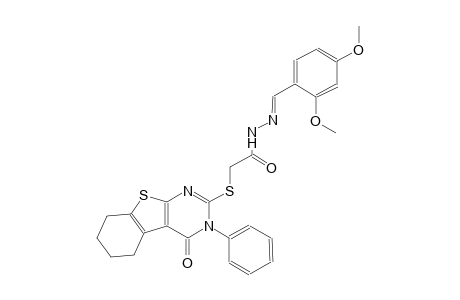 N'-[(E)-(2,4-dimethoxyphenyl)methylidene]-2-[(4-oxo-3-phenyl-3,4,5,6,7,8-hexahydro[1]benzothieno[2,3-d]pyrimidin-2-yl)sulfanyl]acetohydrazide