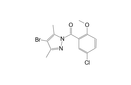 4-bromo-1-(5-chloro-2-methoxybenzoyl)-3,5-dimethyl-1H-pyrazole