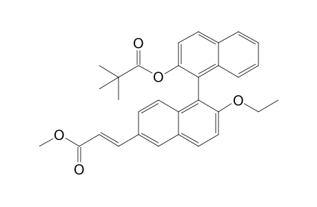 6-((E)-(1-Methoxycarbonyl)-ethen-2-yl)-2-ethoxy-2'-pivaloyloxy-1,1'-binaphthyl