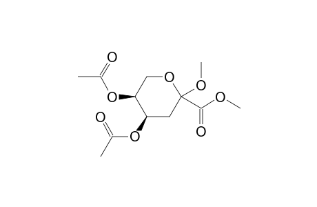 Methyl 2-O-methyl-3-deoxy-4,5-di-O-acetyl-L-erythro-hex-2-ulopyranosonate