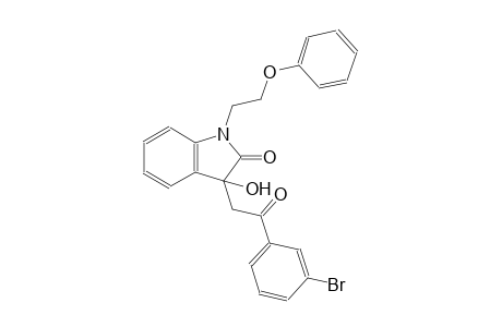2H-indol-2-one, 3-[2-(3-bromophenyl)-2-oxoethyl]-1,3-dihydro-3-hydroxy-1-(2-phenoxyethyl)-