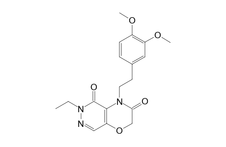 6-ETHYL-4-[2-(3,4-DIMETHOXYPHENYL)-ETHYL]-2H-PYRIDAZINO-[4,5-B]-[1,4]-OXAZINE-3,5-DIONE