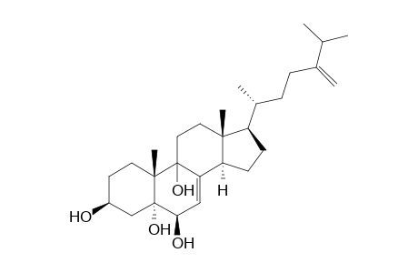 24-Methylene-5.alpha.-cholest-7-ene-3.beta.,5,.6.beta.,9-tetraol