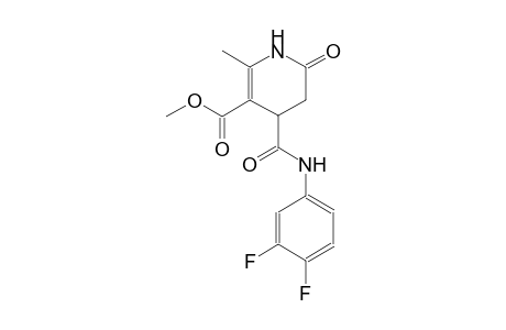 3-pyridinecarboxylic acid, 4-[[(3,4-difluorophenyl)amino]carbonyl]-1,4,5,6-tetrahydro-2-methyl-6-oxo-, methyl ester