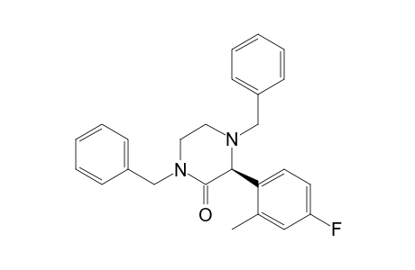 1,4-Dibenzyl-(S)-3-(4-fluoro-2-methylphenyl)-2-piperazinone